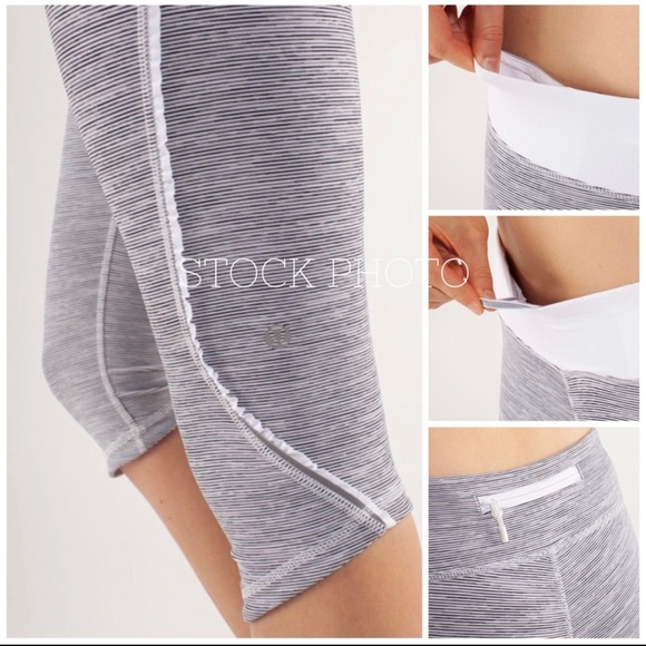 Lululemon Run: Fast And Free Crop
Wee Are From Space  / White / Metallic Silver - Picture 3 of 11